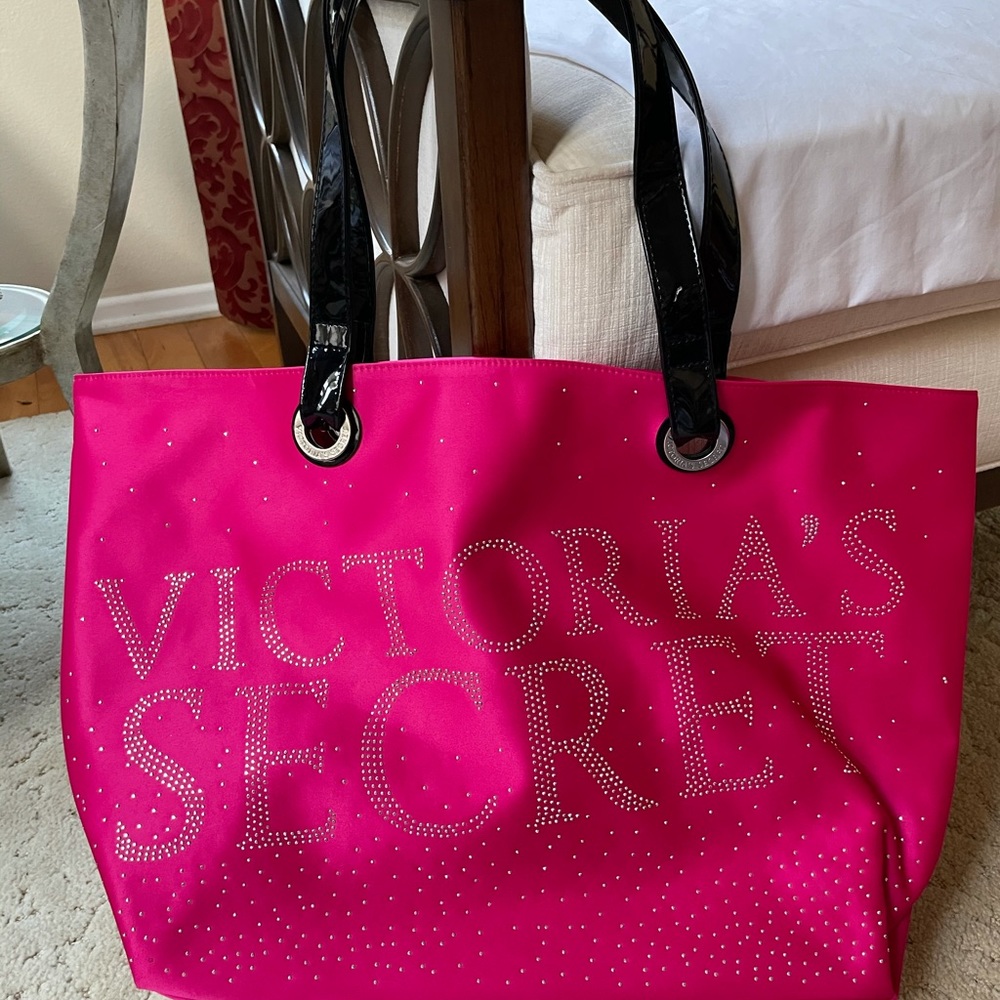 Victoria’s Secret satin pink tote